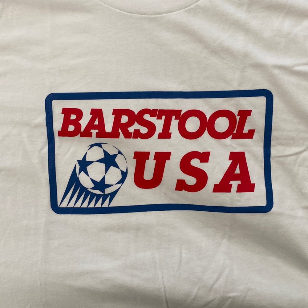 Men’s XL Barstool Sports “Barstool USA” Soccer Tee Shirt